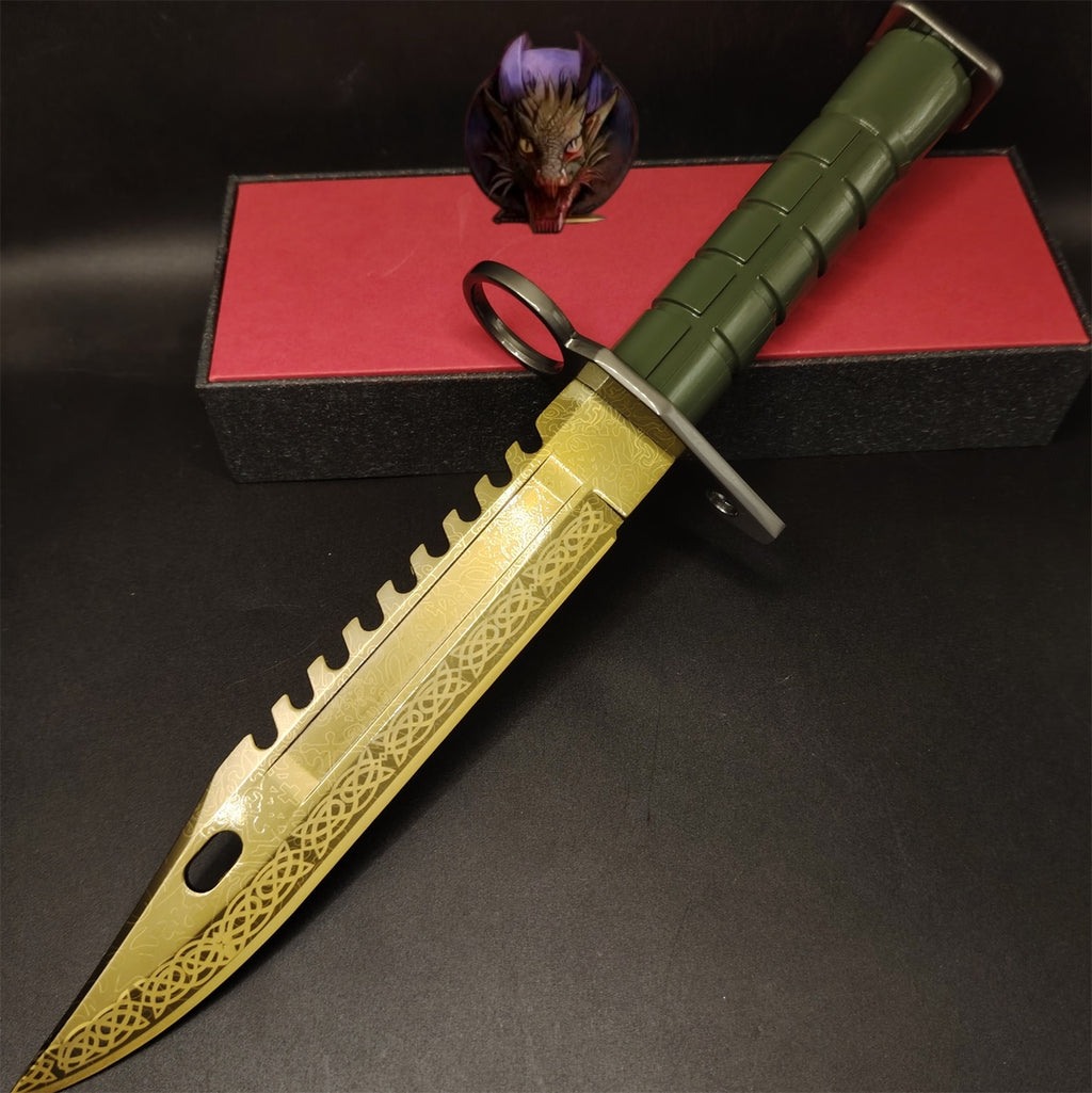 CS Game M9 Dagger Blunt Metal Replica 33CM 2 Options