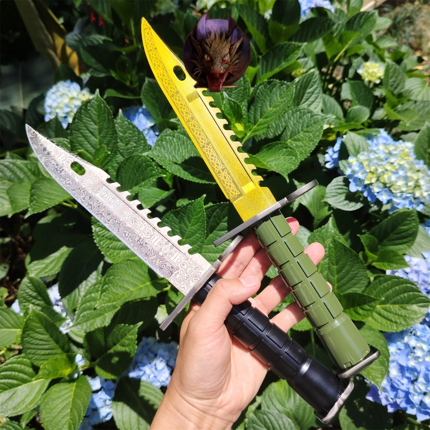 CS Game M9 Dagger Blunt Metal Replica 33CM 2 Options