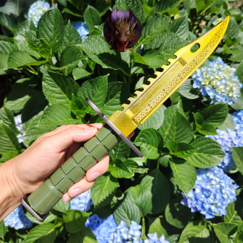 CS Game M9 Dagger Blunt Metal Replica 33CM 2 Options