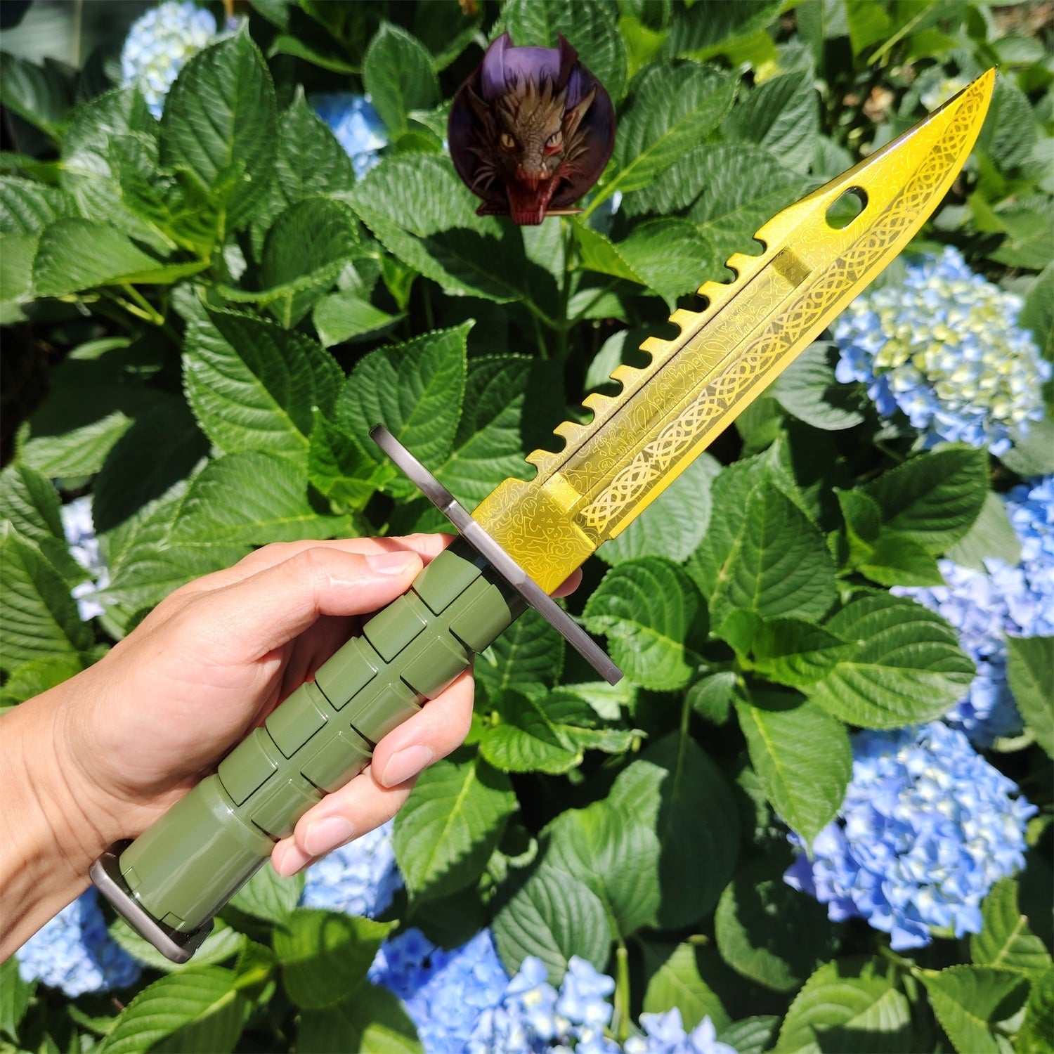 CS Game M9 Dagger Blunt Metal Replica 33CM 2 Options