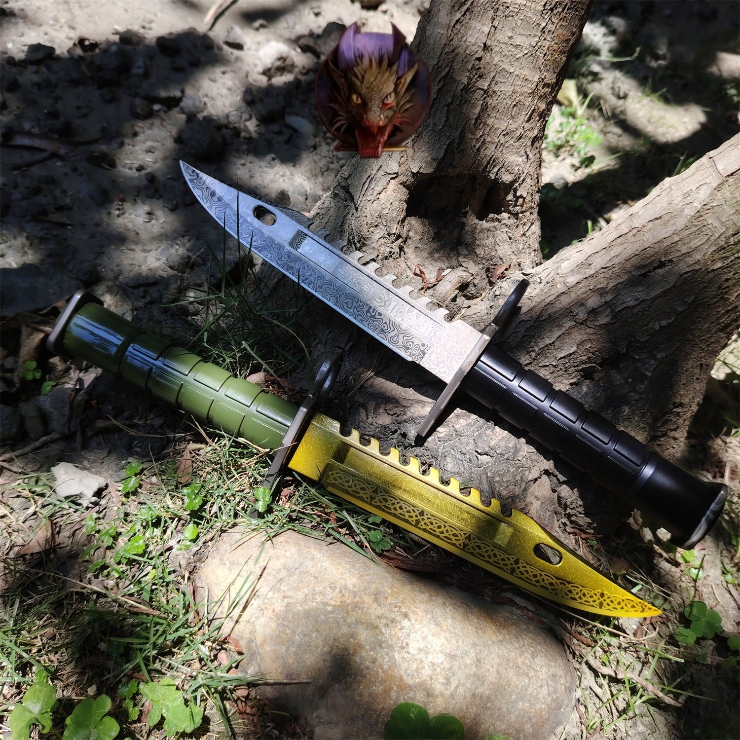 CS Game M9 Dagger Blunt Metal Replica 33CM 2 Options