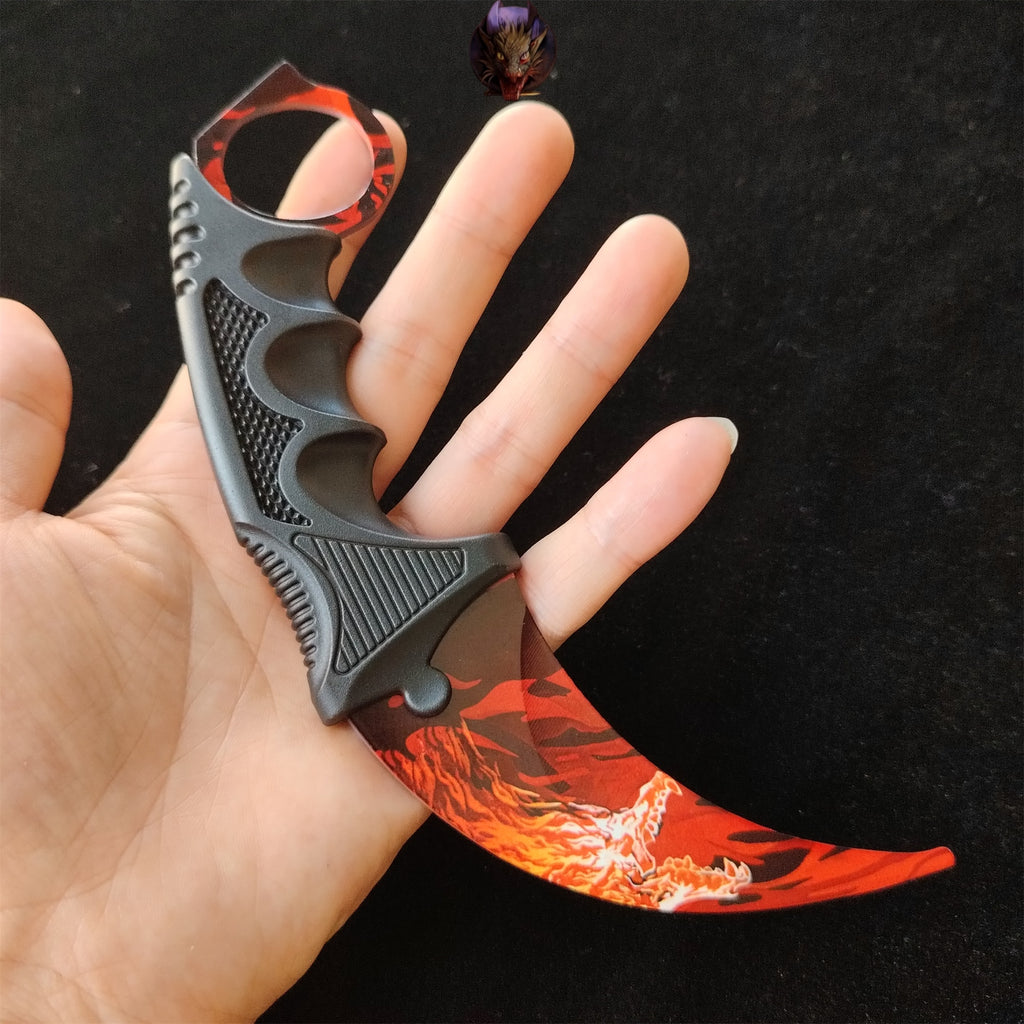 Go Game Karambit Trainer Blunt Steel Replica Collections