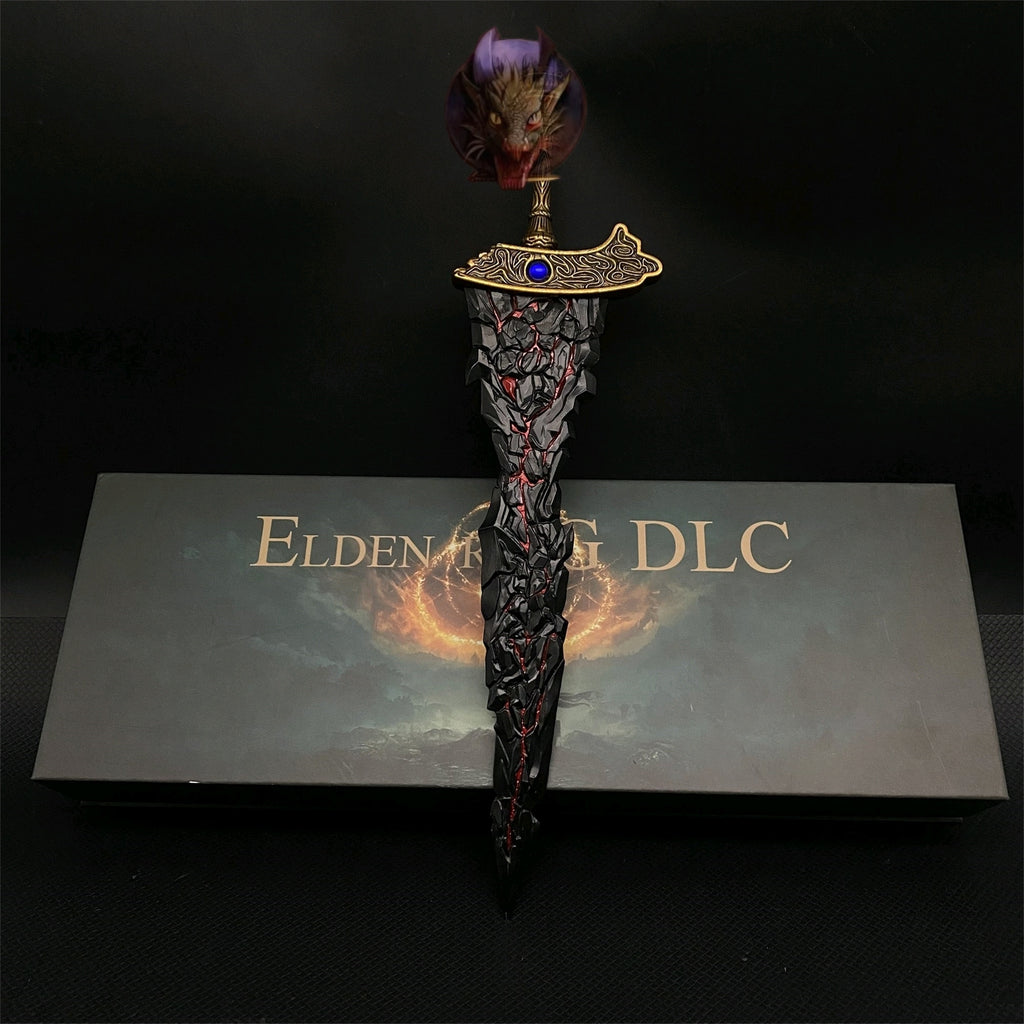 Soul Game Classical Maliketh's Black Blade Metal Replica With Gift Box