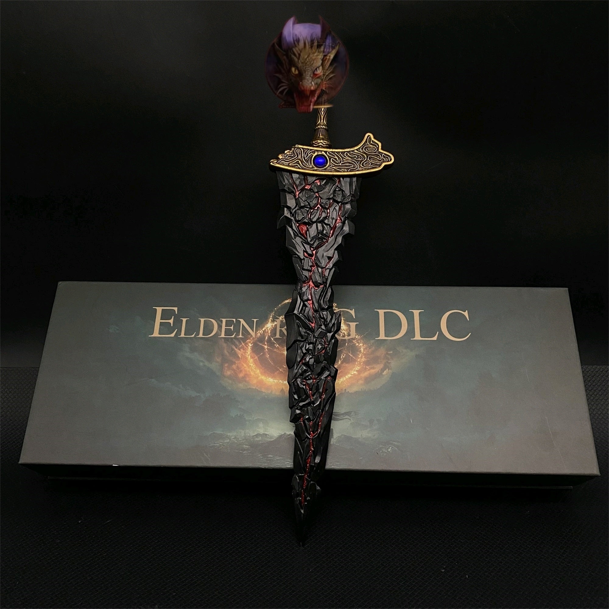 Soul Game Classical Maliketh's Black Blade Metal Replica With Gift Box