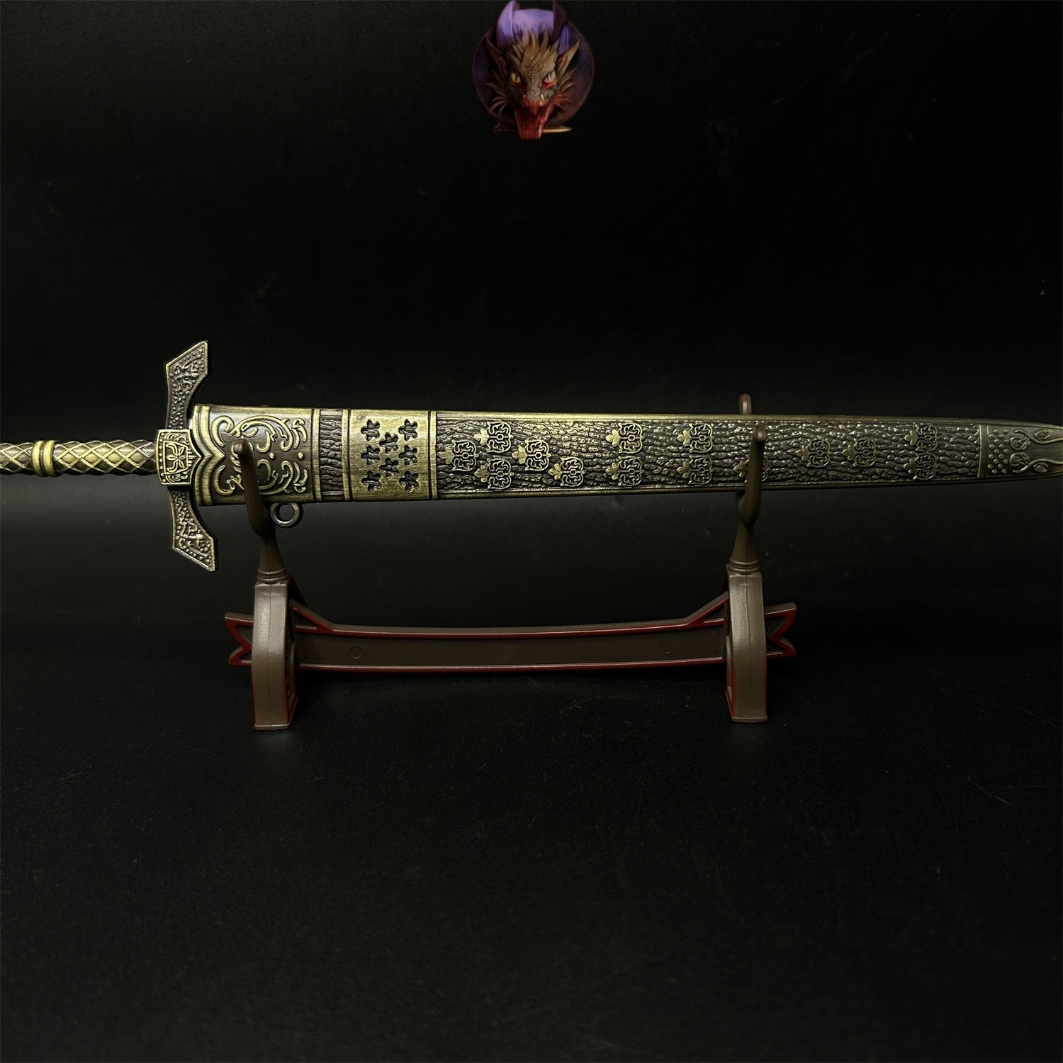 1-Layer Plastic Display Holder Mini Sword Stand