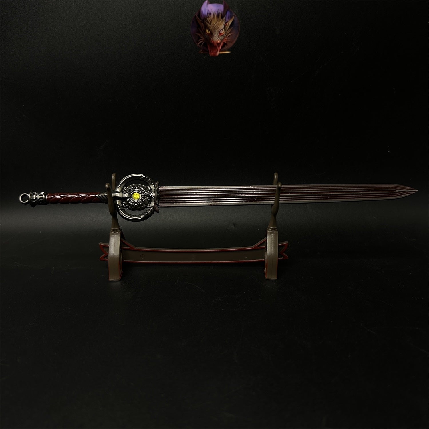 1-Layer Plastic Display Holder Mini Sword Stand
