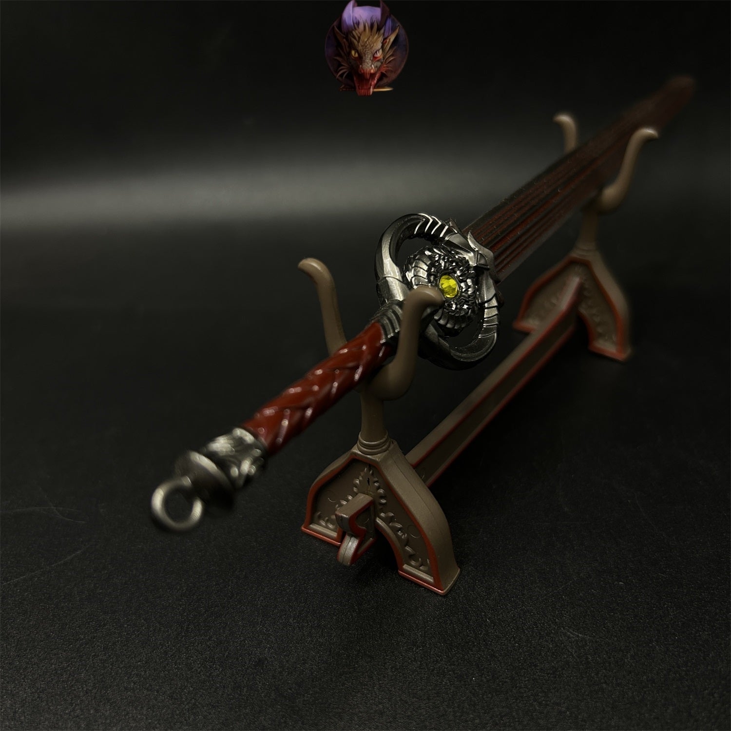 1-Layer Plastic Display Holder Mini Sword Stand