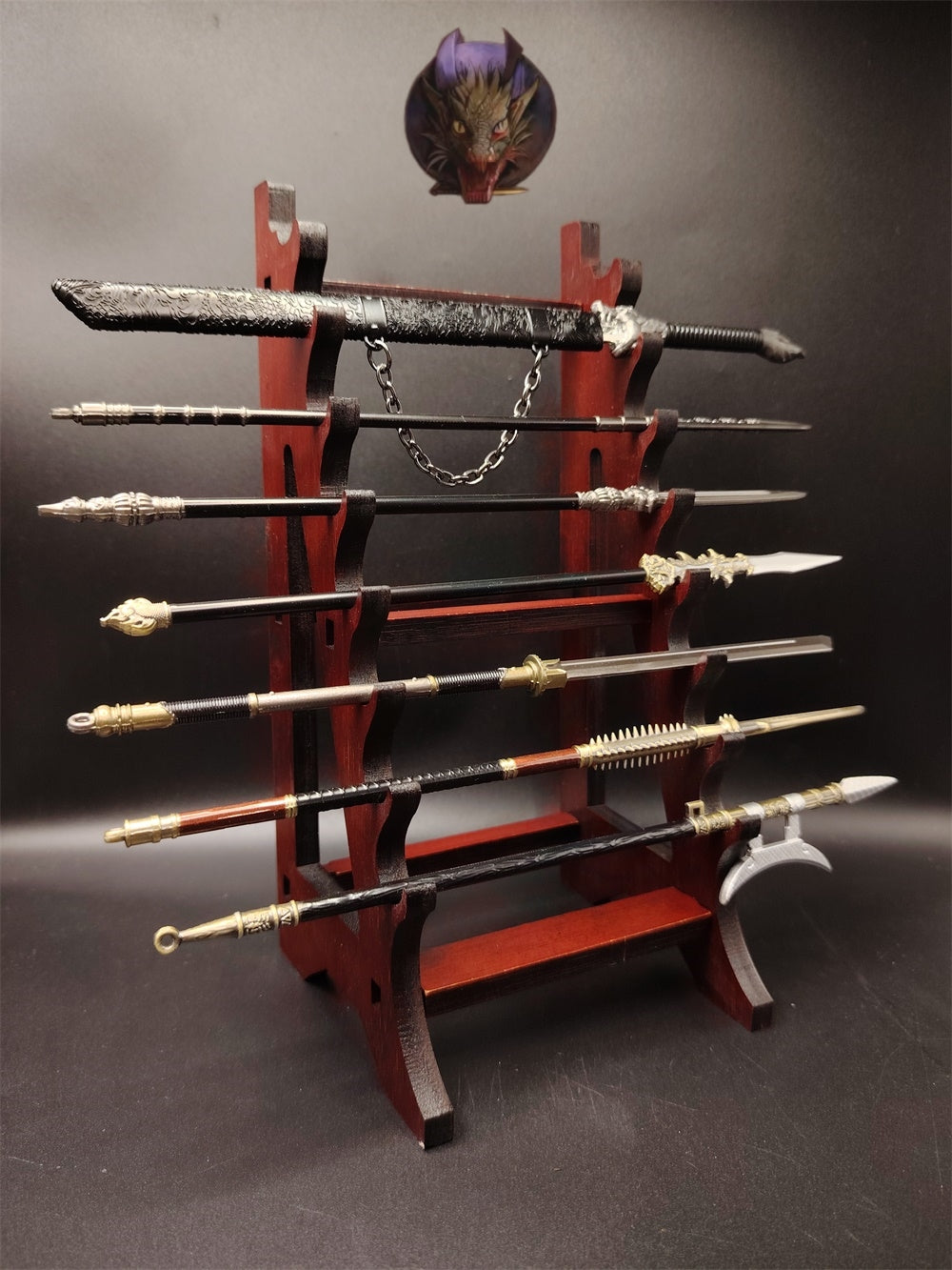 8-Layer Wood Display Holder Wooden Kit