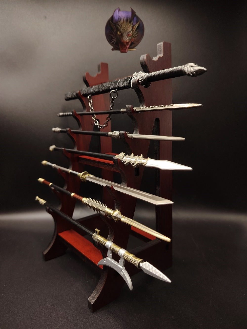 8-Layer Wood Display Holder Wooden Kit