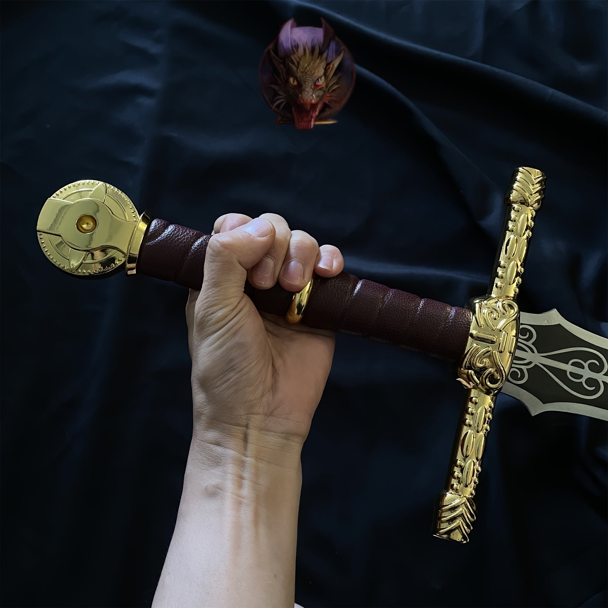 Life-size Lordsworn's Straight Sword Metal Replica