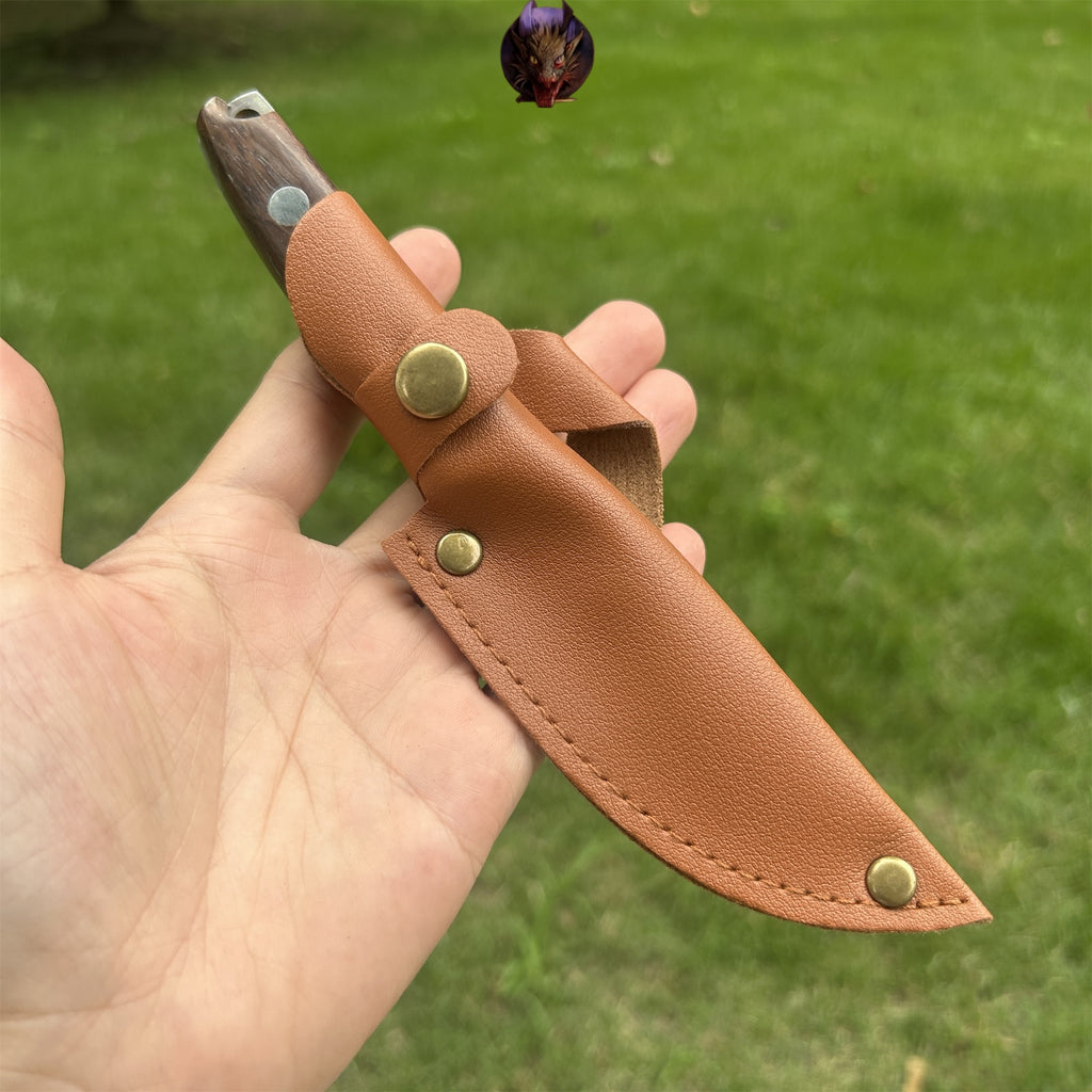 Mini Damascus Wooden Handle Sharp Knife