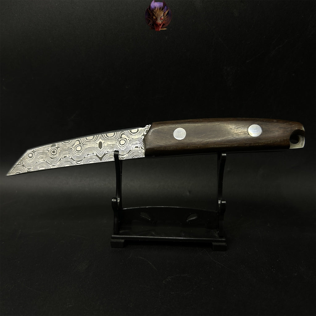 Mini Damascus Wooden Handle Sharp Knife