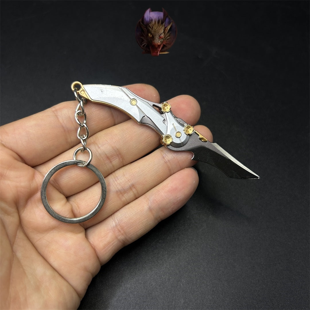Delta Force Game Weapons Mini Keychain Metal Pendant