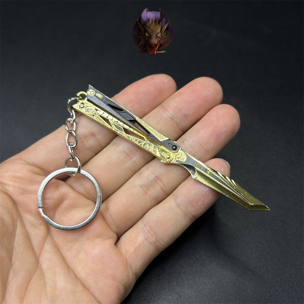 Delta Force Game Weapons Mini Keychain Metal Pendant