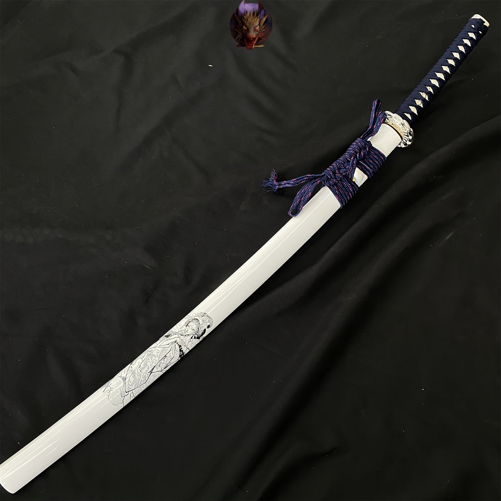 Life-size Handed Forged Carbon Steel Maiko Samurai Katana