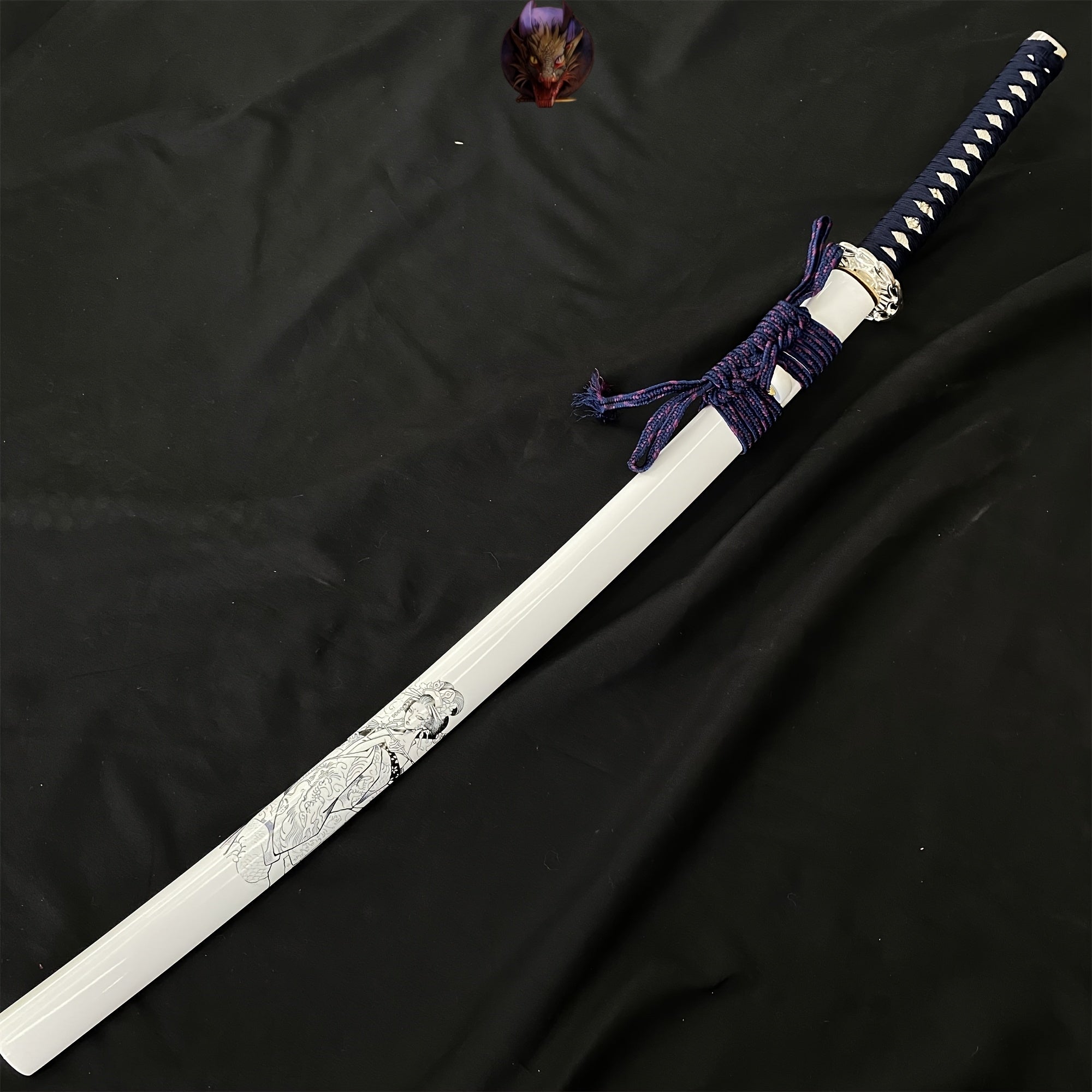 Life-size Handed Forged Carbon Steel Maiko Samurai Katana