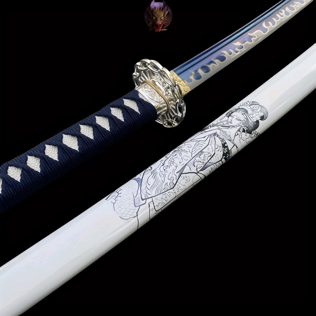 Life-size Handed Forged Carbon Steel Maiko Samurai Katana