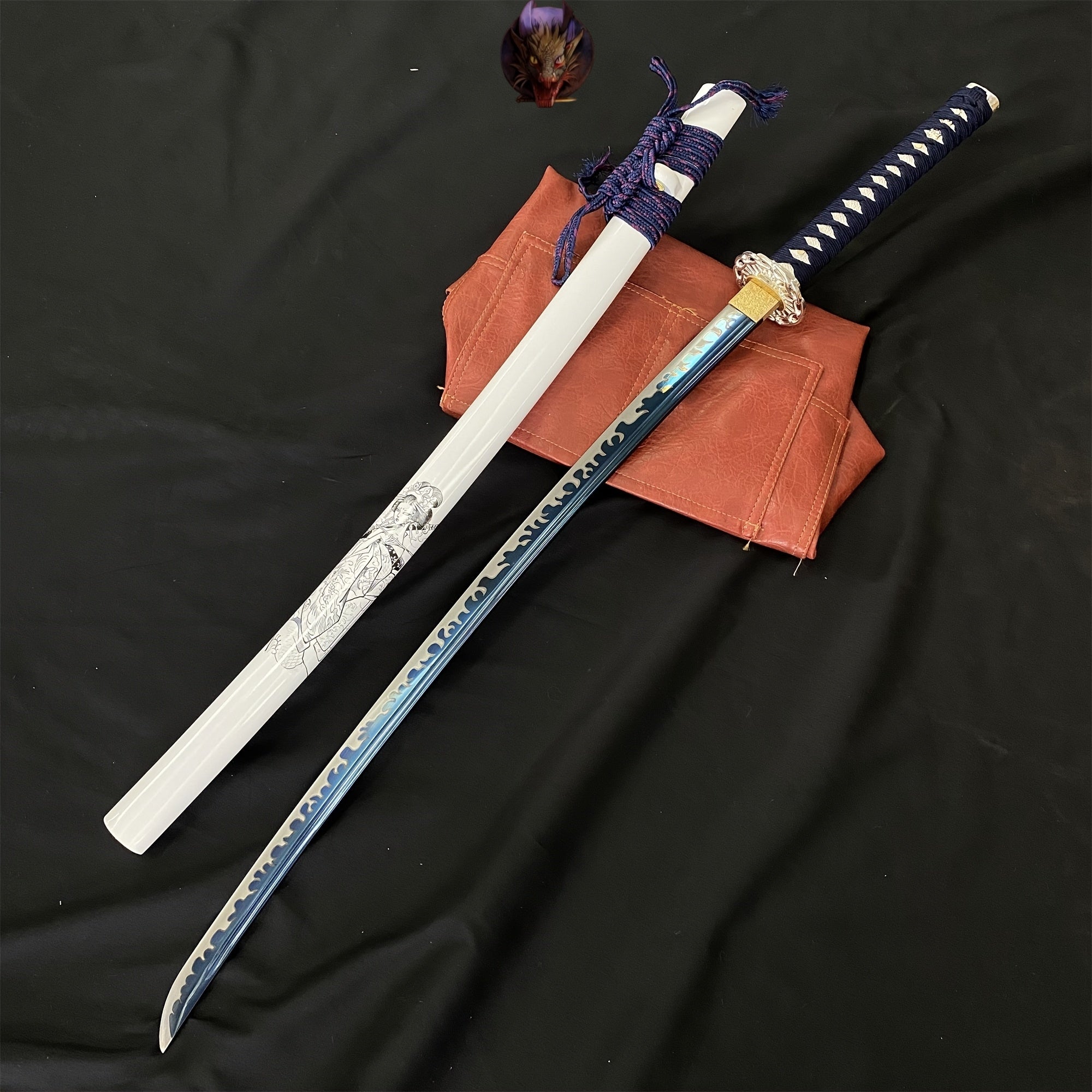 Life-size Handed Forged Carbon Steel Maiko Samurai Katana