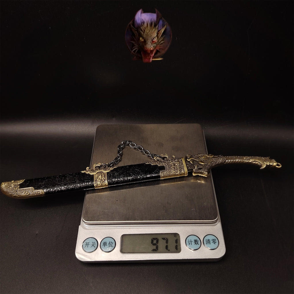 Ancient Chinese Dragon Head Sword Metal Replica