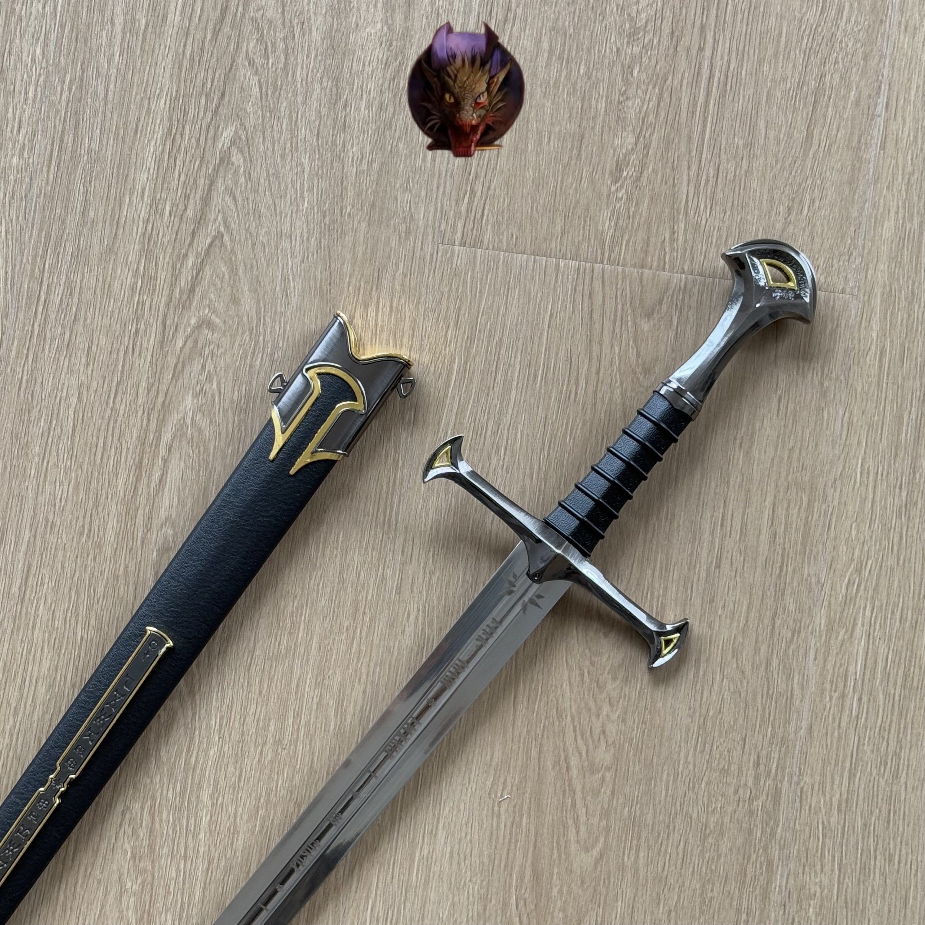 Andúril Narsil Sword Blunt 84CM Steel Replica