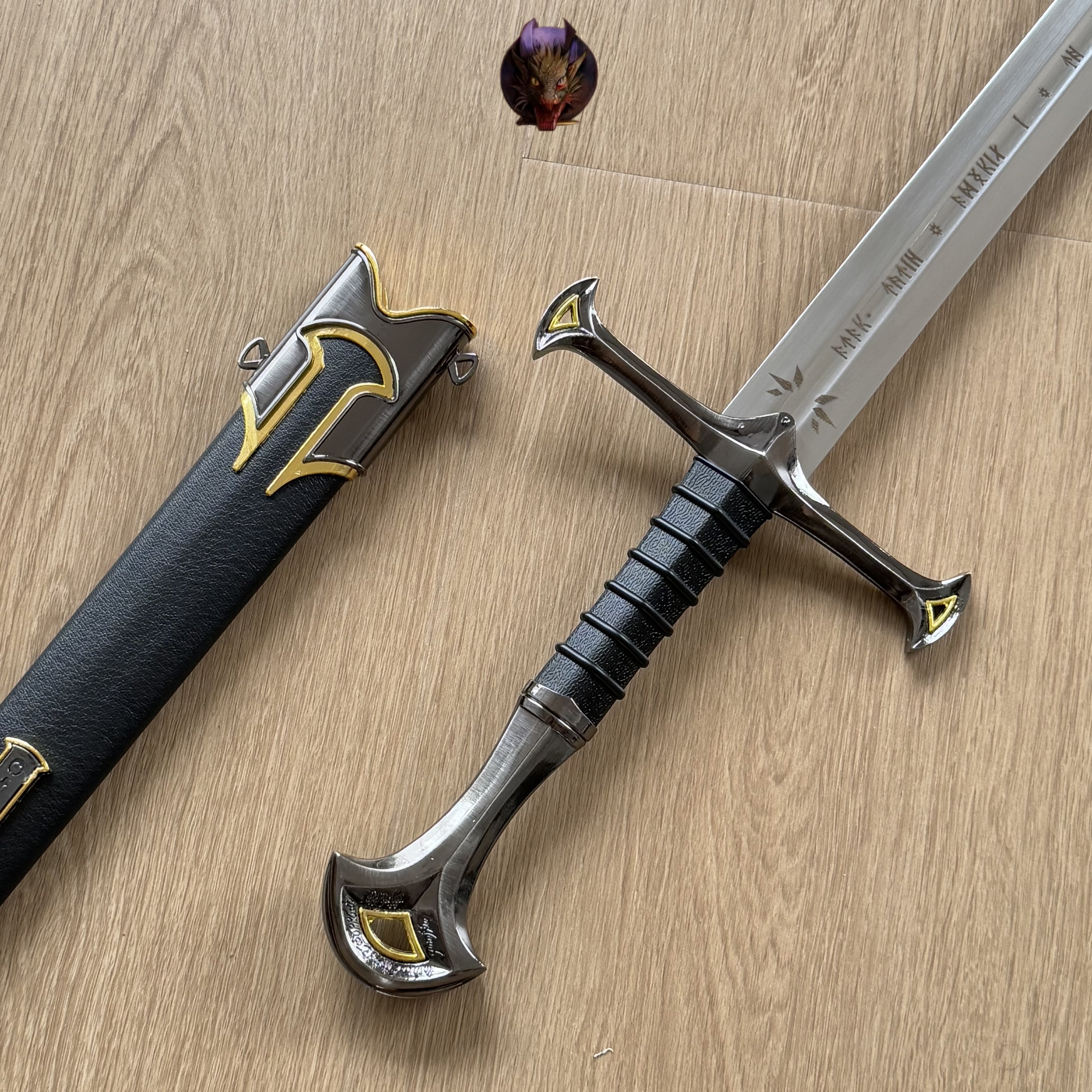 Andúril Narsil Sword Blunt 84CM Steel Replica