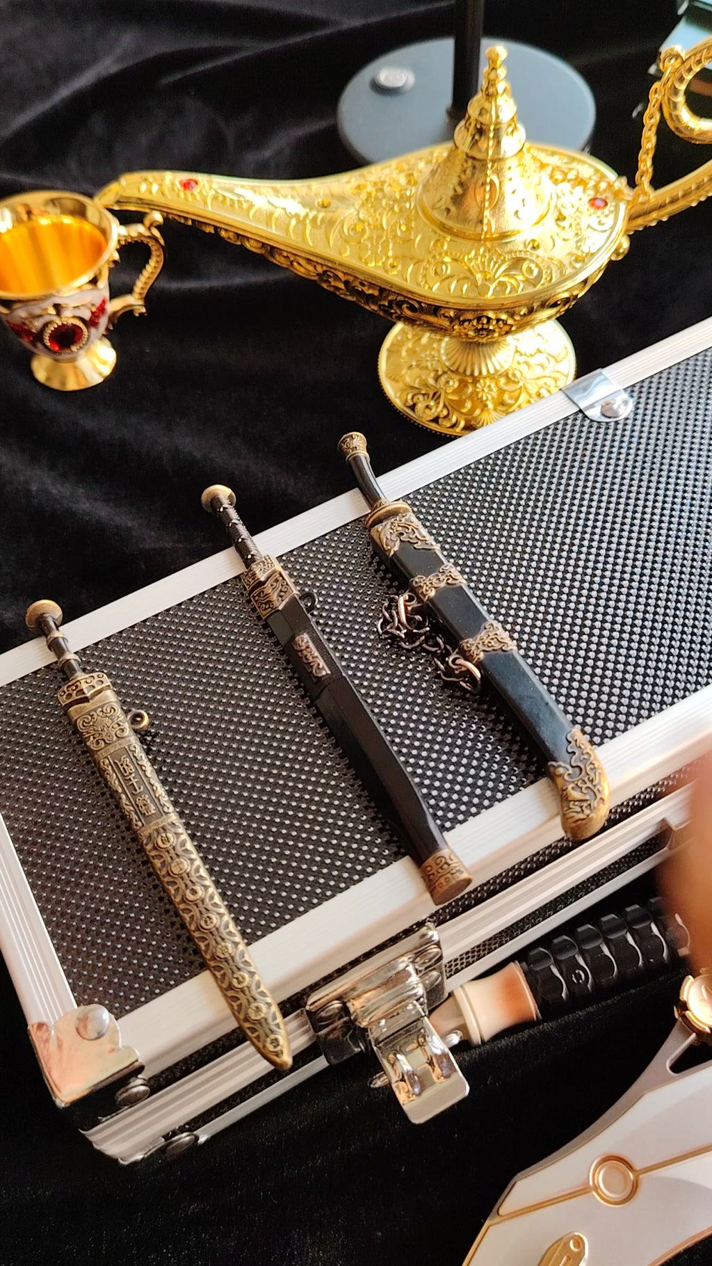 Mini Ancient Chinese Famous Sword 12CM Metal Replica 3 Options