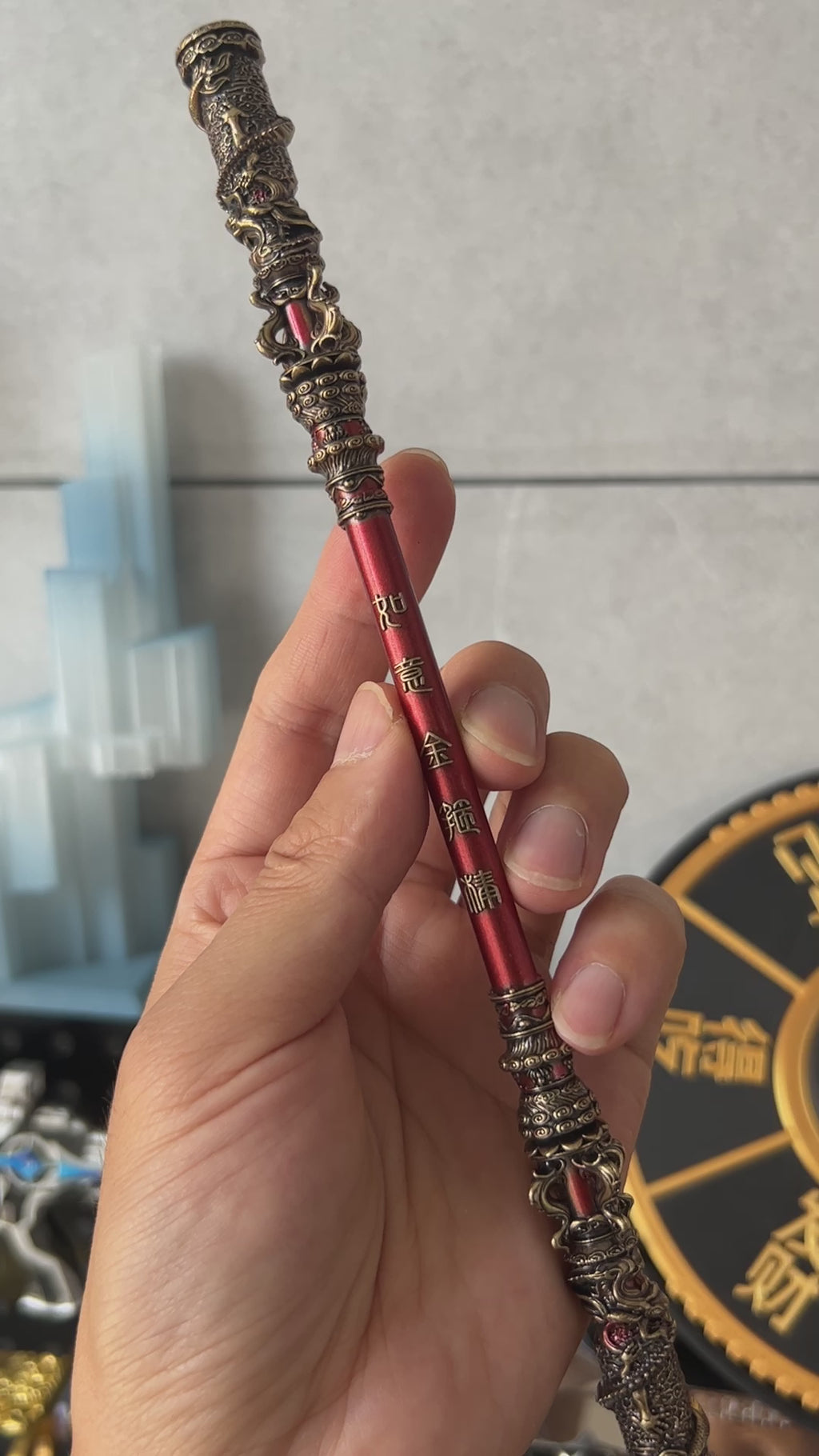 Black Myth Wukong Bar 8.7'' Ruyi Jingu Bang Metal Replica