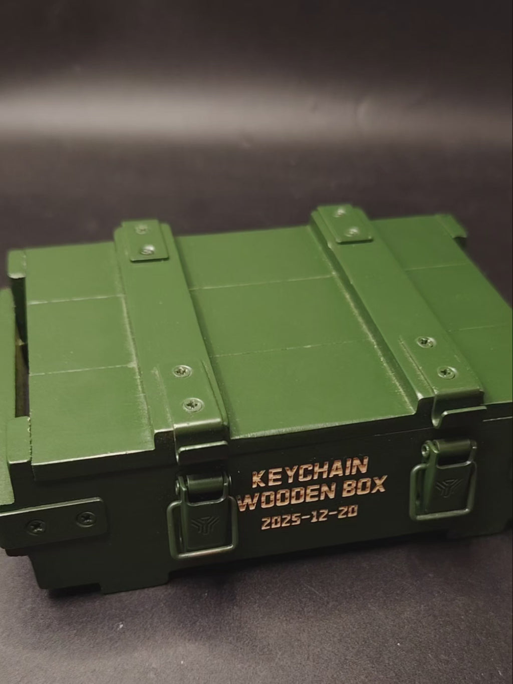 Mini Military Ammunition Wooden Box Replica Game Gift