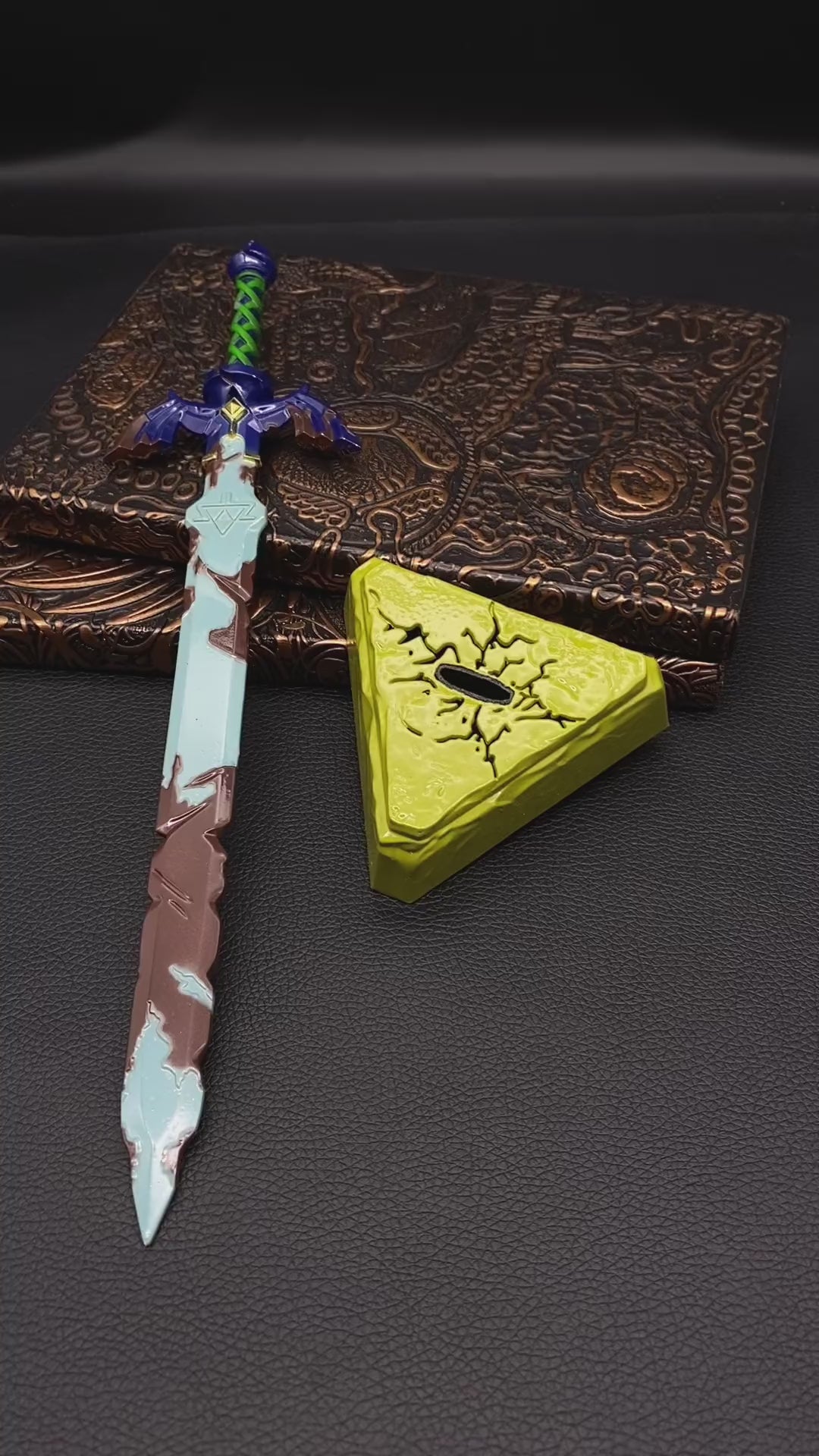 Gnarly Sword Link Master Sword With Metal Stand
