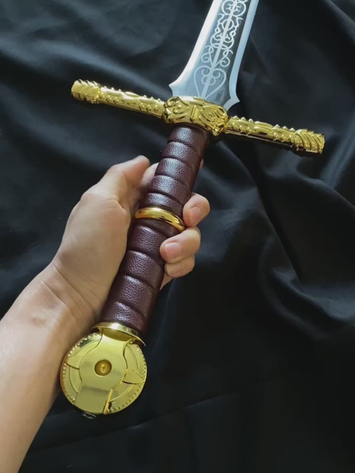 Life-size Lordsworn's Straight Sword Metal Replica