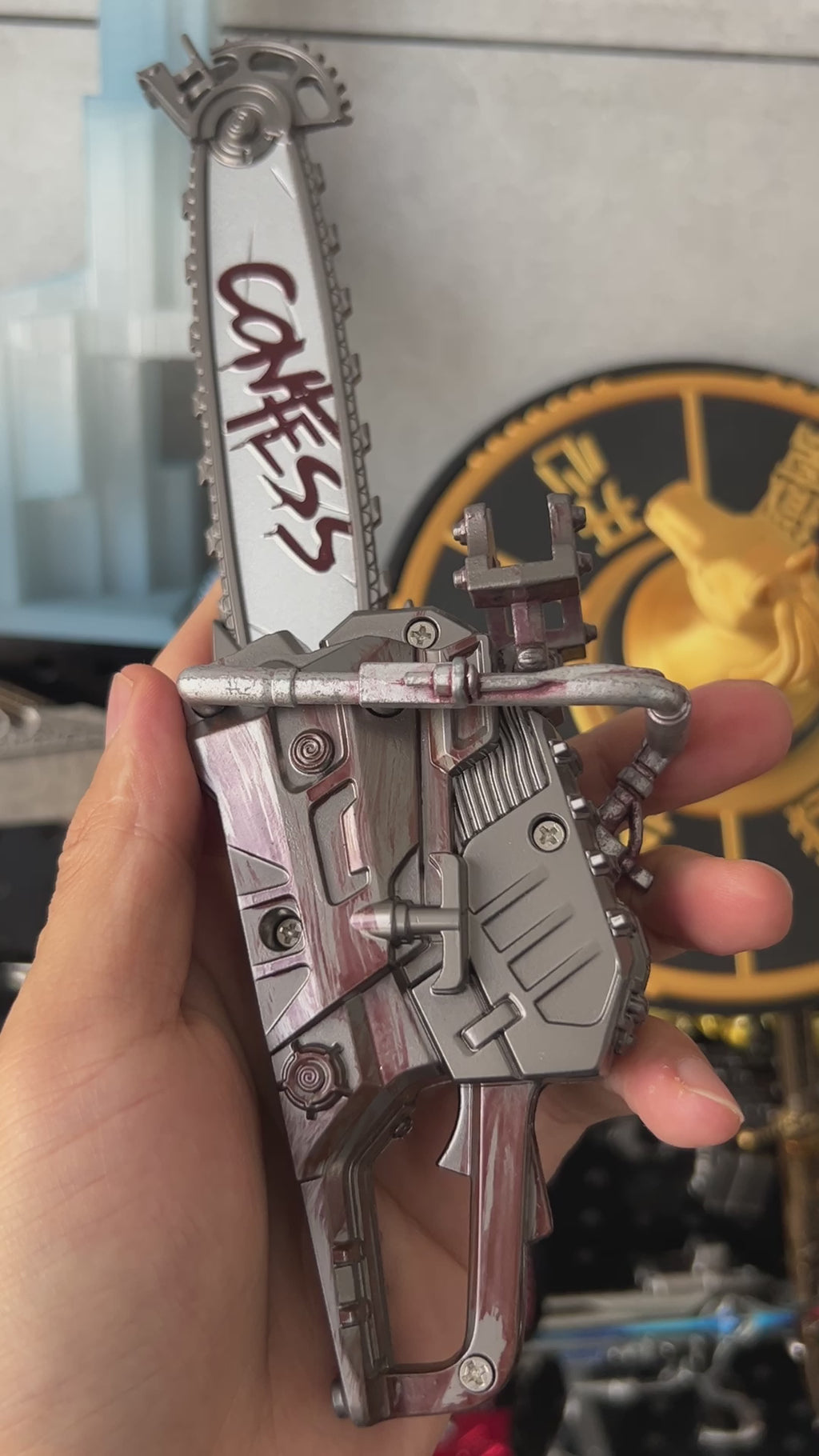 Delta Force Game Two Handed Chainsaw Metal Replica