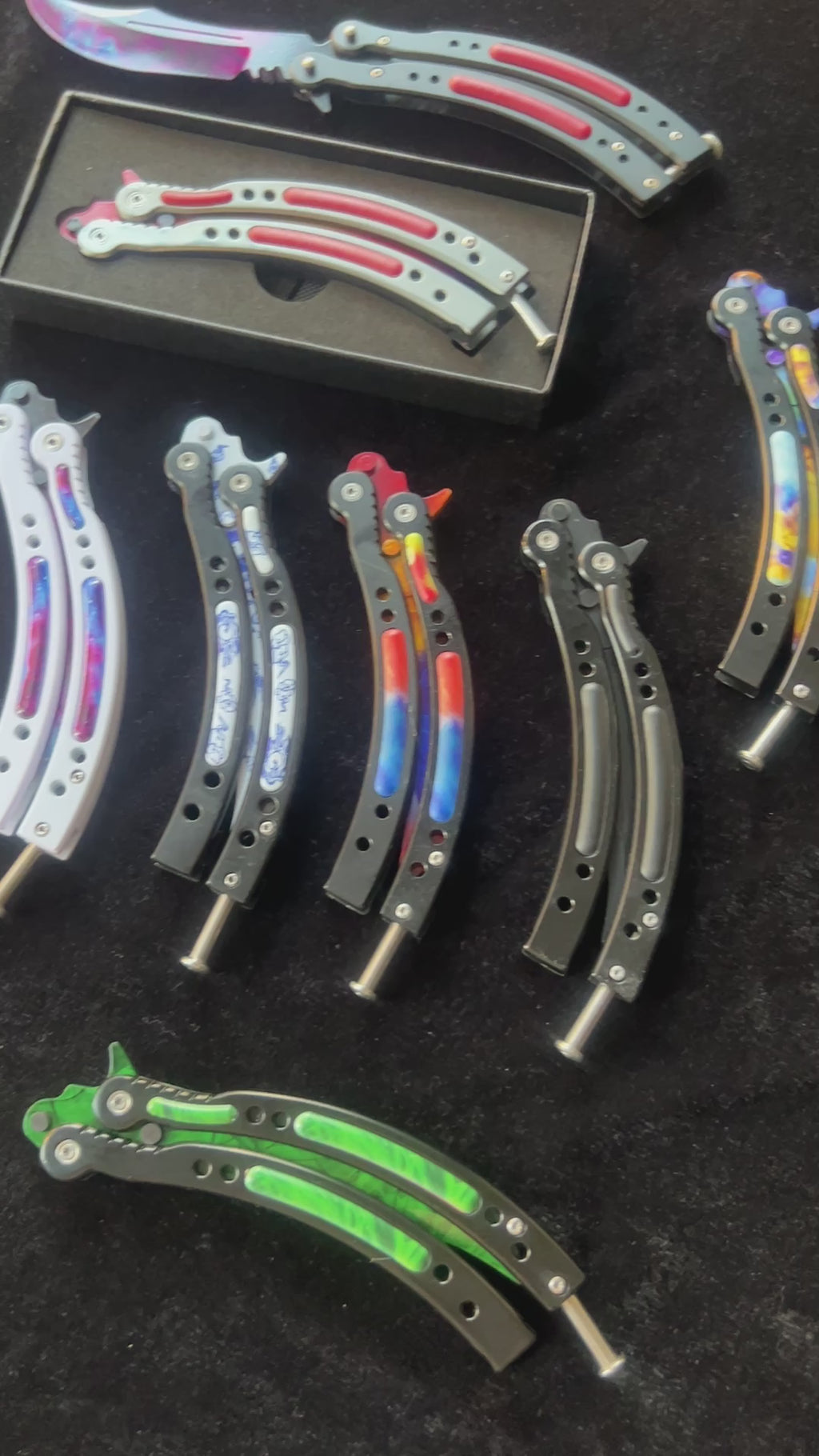 Go Game Balisong Butterfly Trainer Knife Steel Replicas Collections