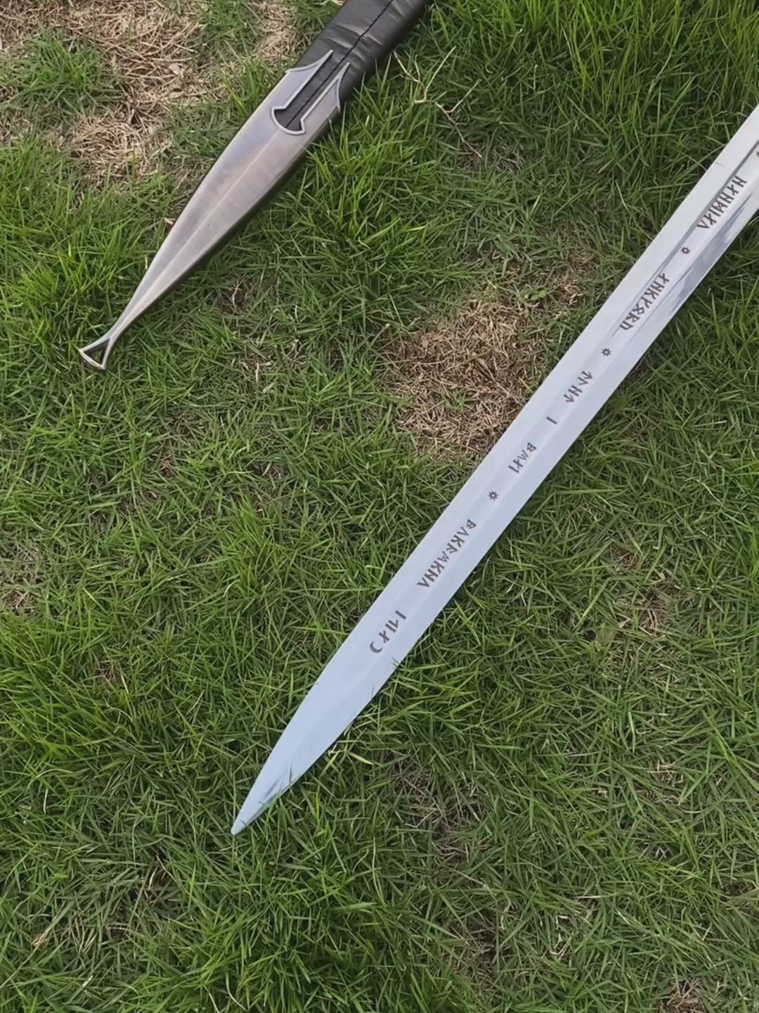 Life-Size Andúril Narsil Sword Blunt Steel Replica