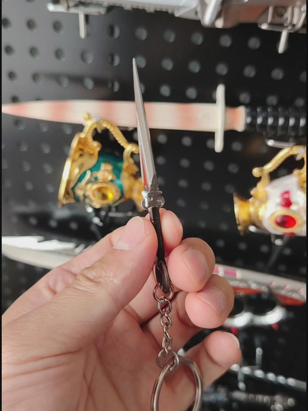 OW2 Kiriko Kunai 8CM Metal Keychain