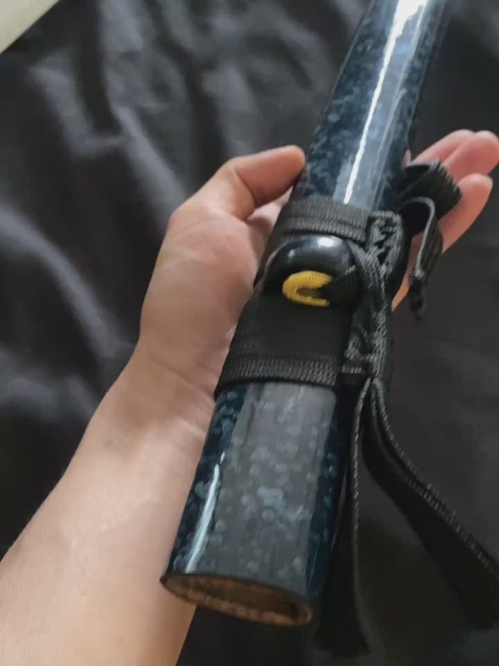 Life-size Blue Monster Carbon Steel Katana