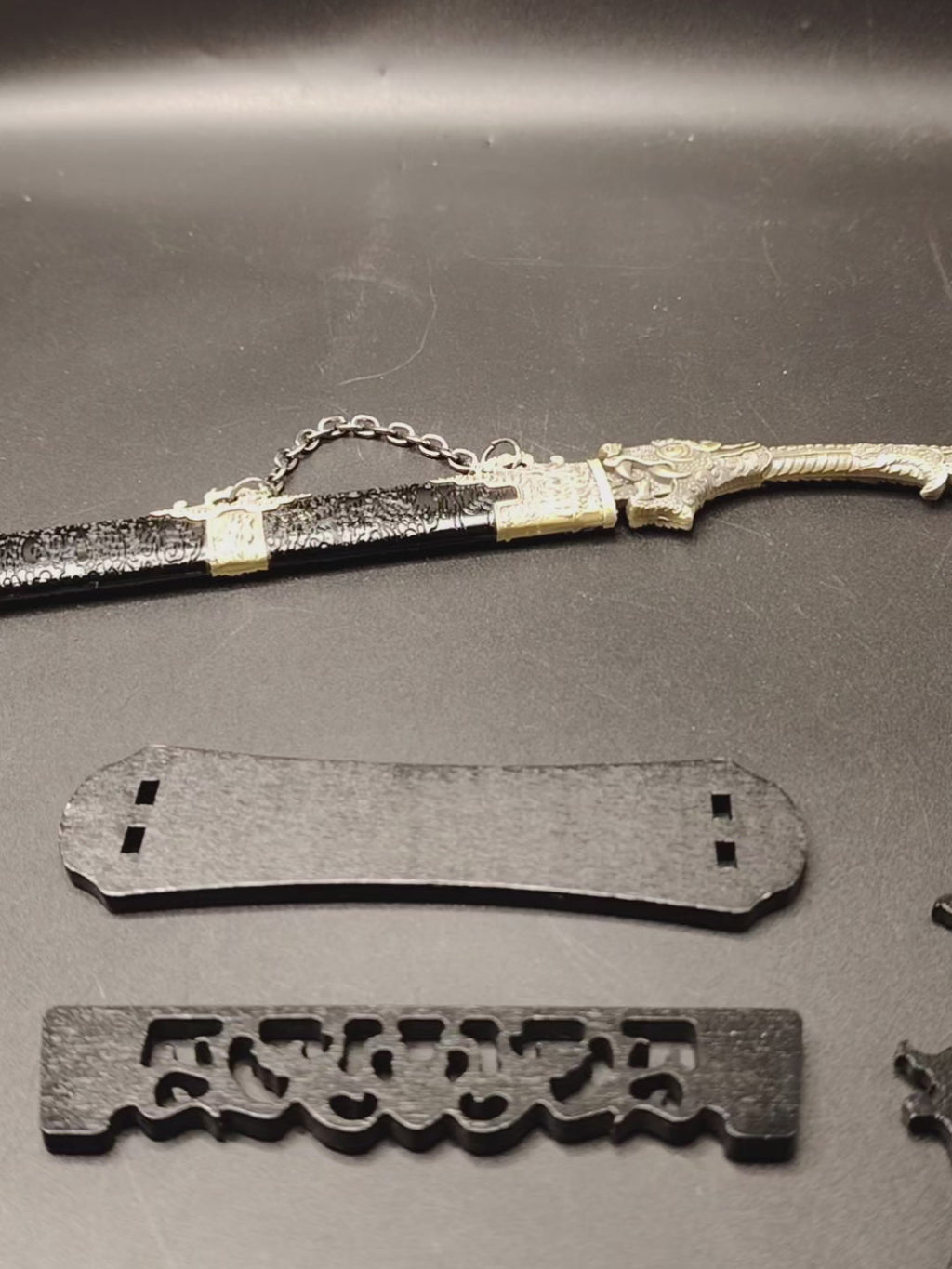 Ancient Chinese Dragon Head Sword Metal Replica