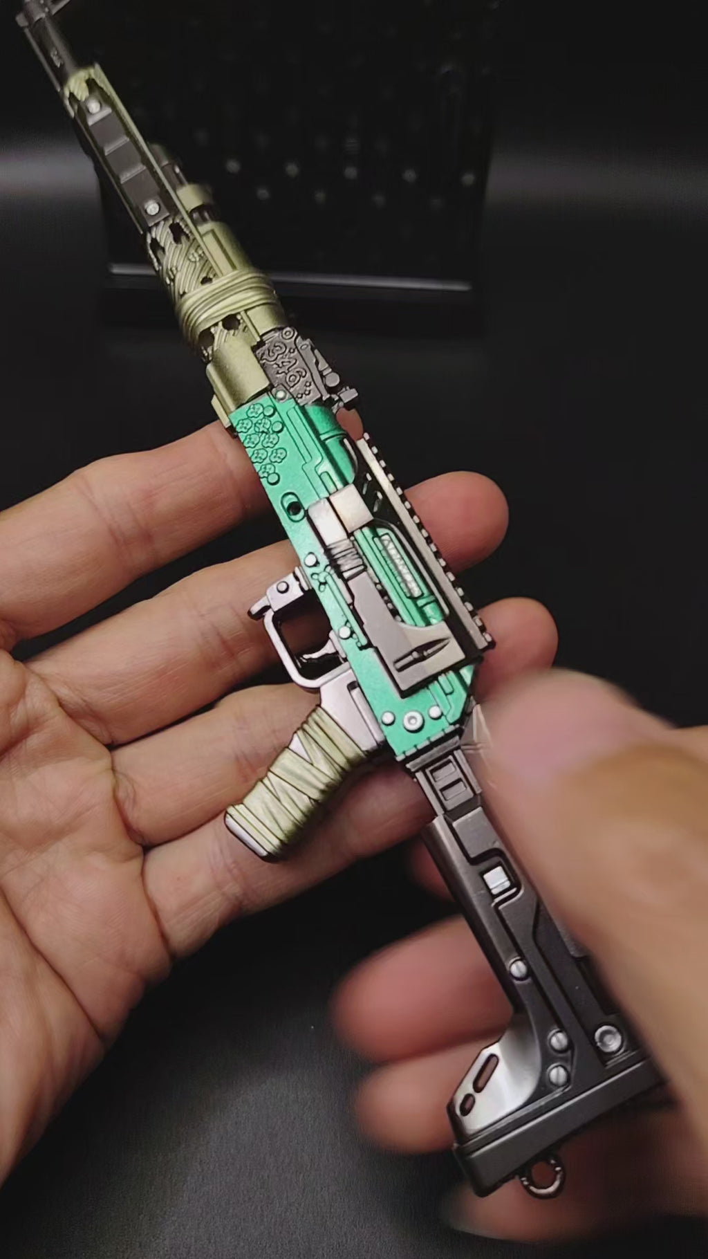 Delta Force Game AKM Rifle Model Metal Replica