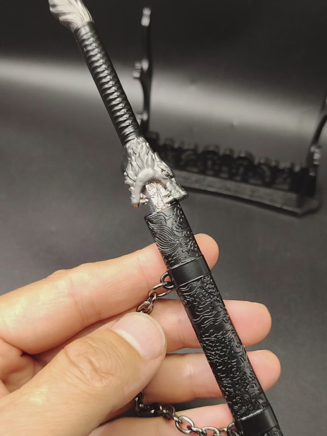 Ancient Chinese Dragon Soul Sword Metal Replica