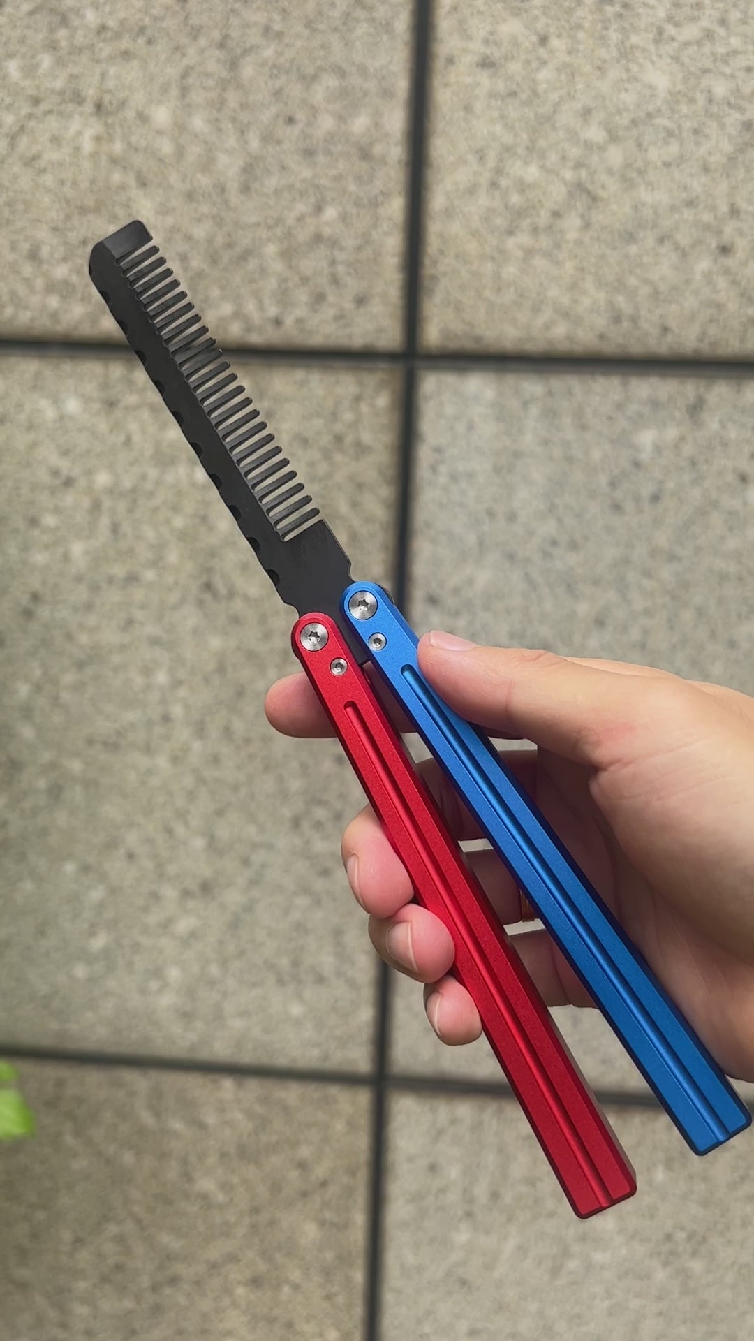 High-End CNC Balisong Comb Butterfly Knife Trainer