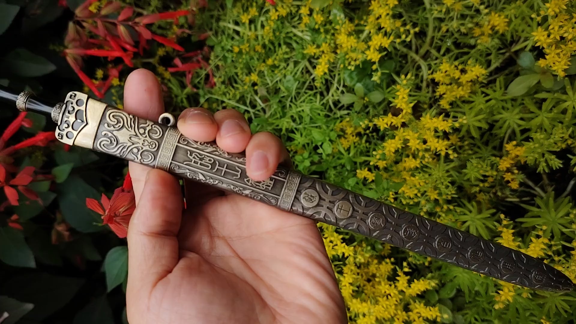 Ancient Chinese Emperor Yue King Sword 11.8''Metal Replica