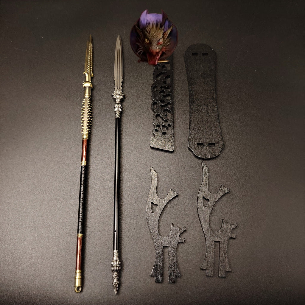 Ancient Chinese Spear 8.7''Replica 2 In 1 Pack