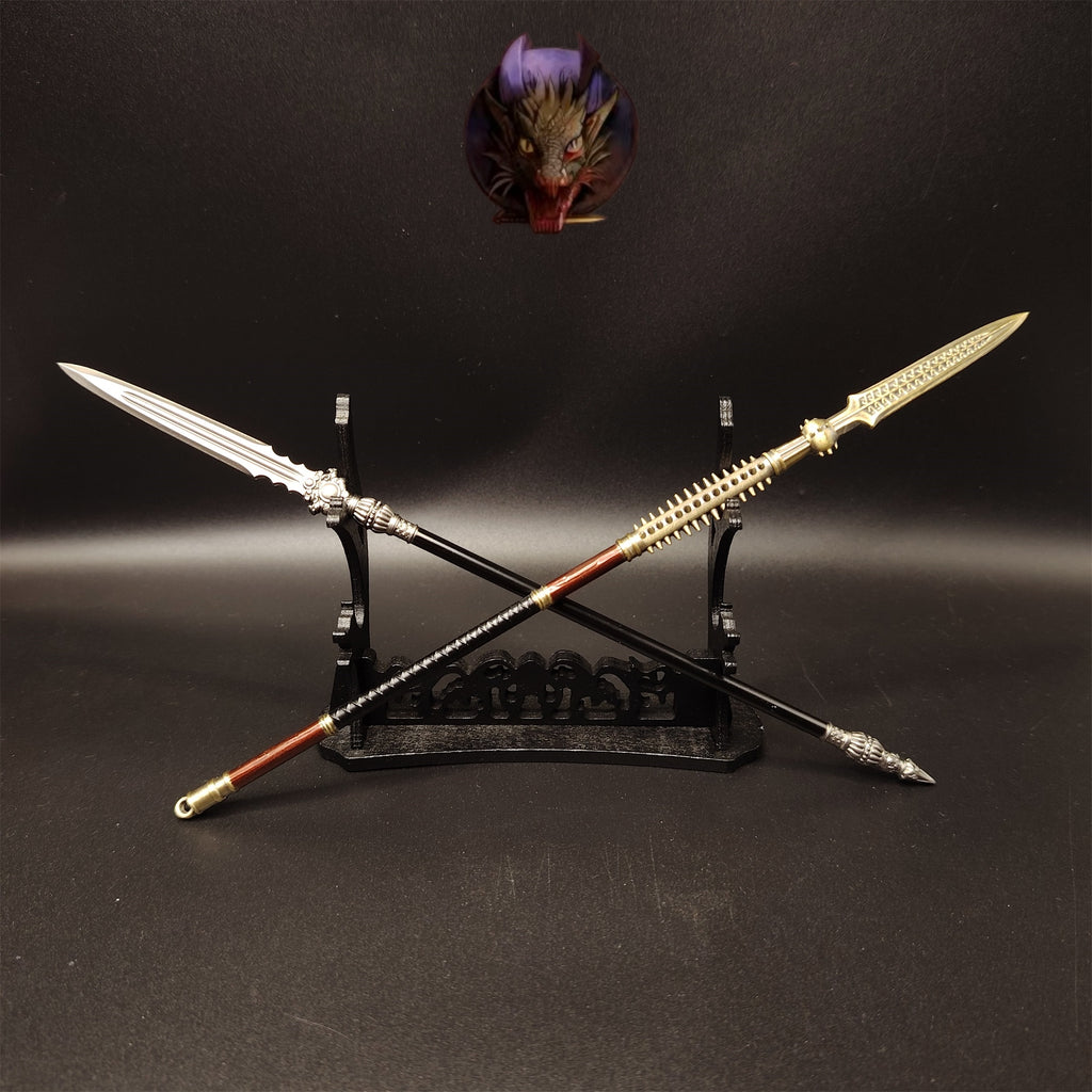 Ancient Chinese Spear 8.7''Replica 2 In 1 Pack