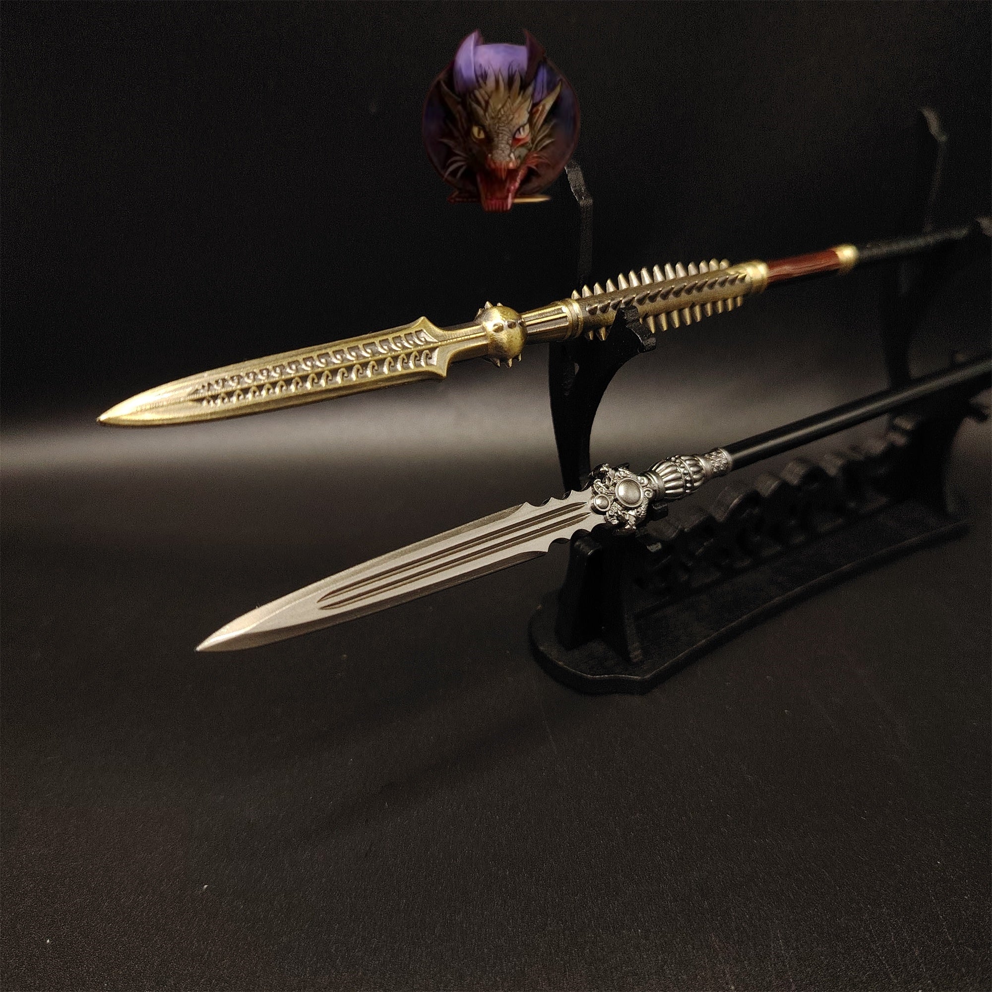 Ancient Chinese Spear 8.7''Replica 2 In 1 Pack